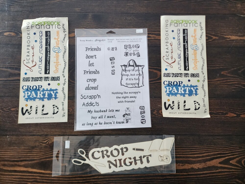 Lot Of Assorted CROP PARTY NIGHT Stickers For Scrapbooking Card Making Rare #10